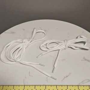 Shoe Gear White Athletic Shoe Laces Oval 54 Inch